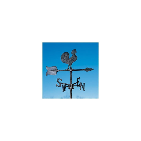 Whitehall Products Rooster Accent Weathervane, 24-Inch, Black