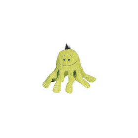 HuggleHounds Plush Corduroy Durable Knottie Octopus Dog Toy, Large