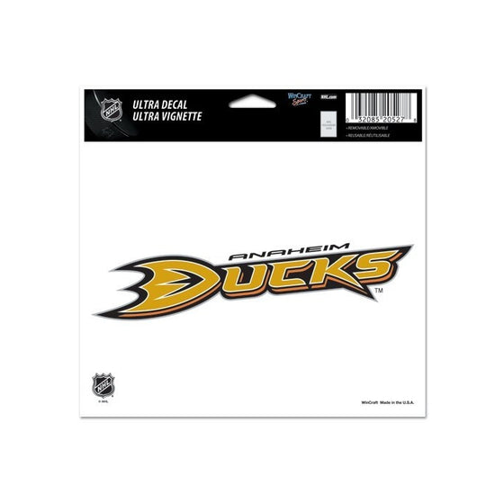 NHL Anaheim Ducks Ultra Color Decal, 5"x6", Team Color