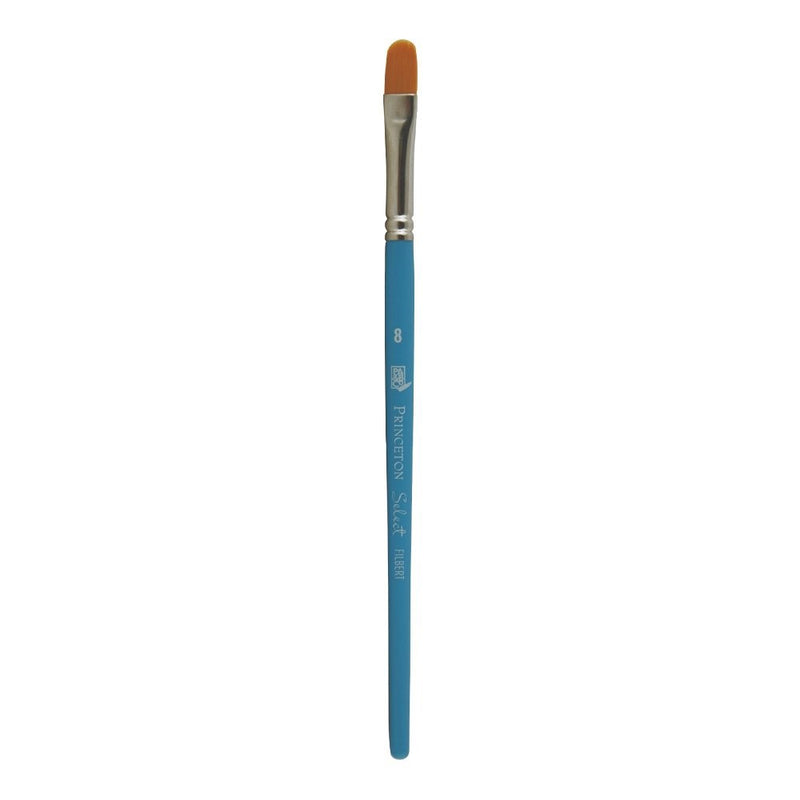 Princeton Select Artiste, Mixed-Media Brushes for Acrylic, Oil, Watercolor Series 3750 Filbert Synthetic, Size 8