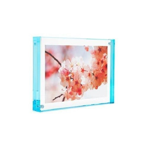 Color Edge Magnet Frame by Canetti-Pastel Aqua 5x7 inch