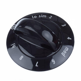 318196634 Frigidaire Range Knob, Control, Black