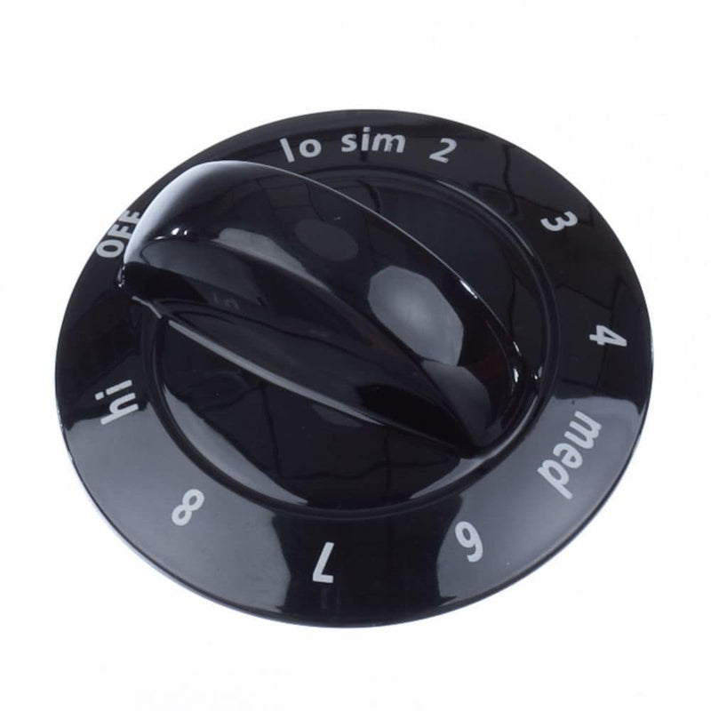 318196634 Frigidaire Range Knob, Control, Black