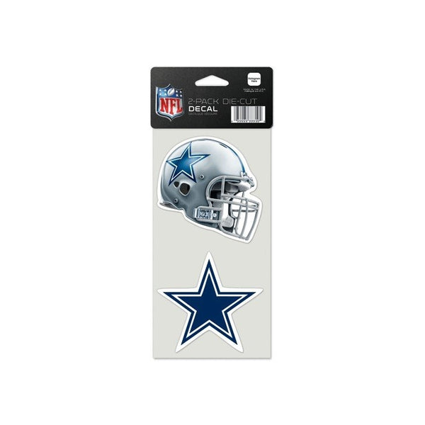 NFL Dallas Cowboys Perfect Cut Decal (Set of 2), 4" x 4"