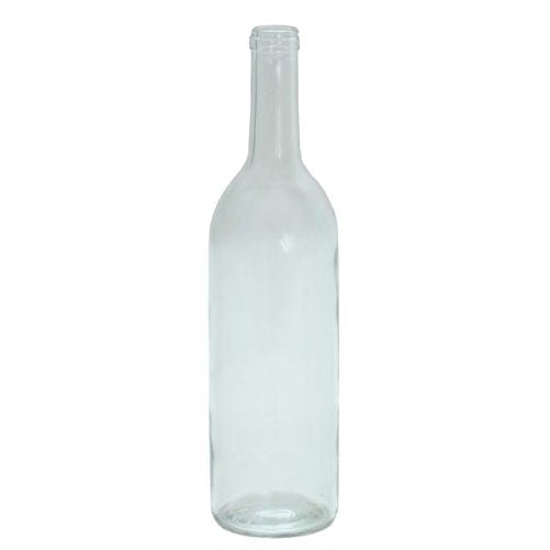 750 ml Clear Glass Claret/Bordeaux Bottles, 12 per case