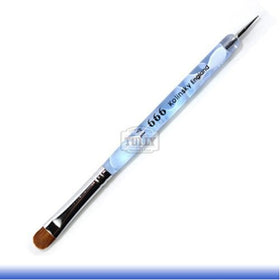 666 Blue Acrylic Marble Kolinksy French Nail Brush # 14