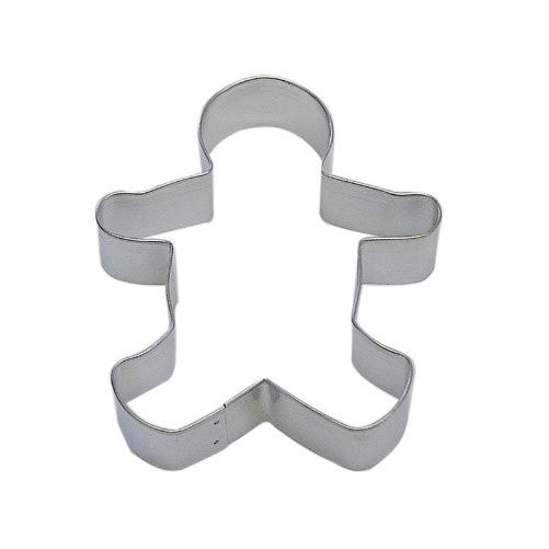 R&M Gingerbread Boy 5" Cookie Cutter in Durable, Economical, Tinplated Steel