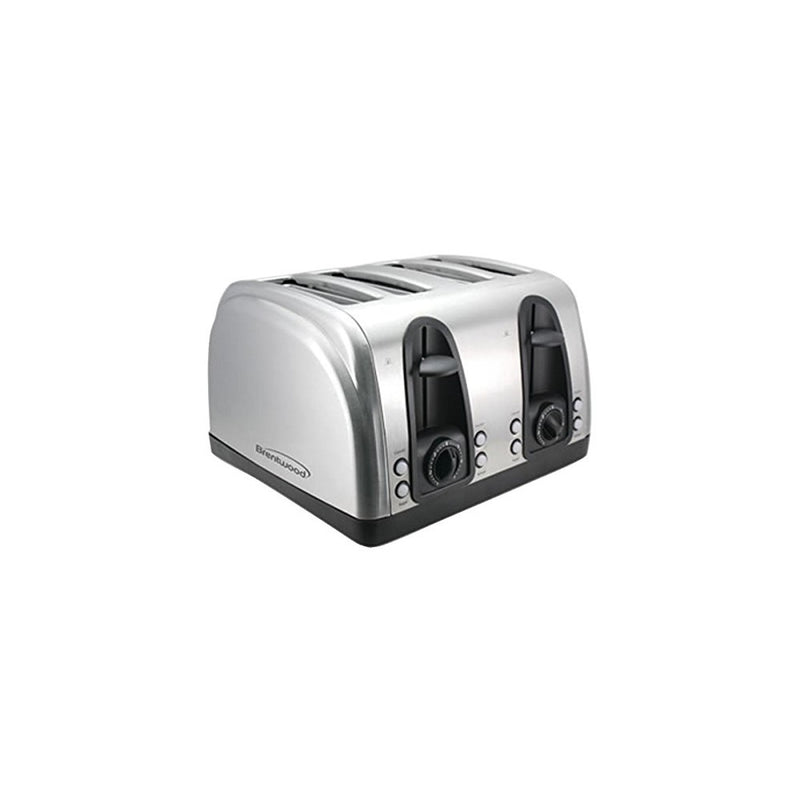 Brentwood Appliances TS-445S 4-Slice Toaster with Extra Functions, Stainless Steel