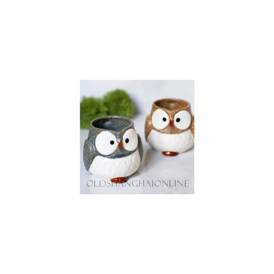 Owl Ceramic Mug (Blue), Garden, Lawn, Maintenance