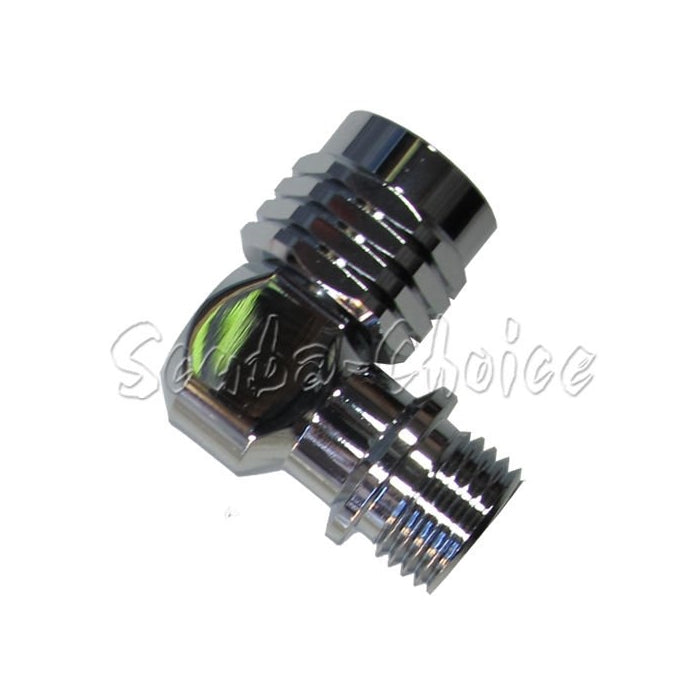 Scuba Choice Scuba 90-Degree Swivel Adaptor 9/16-18 UNF-2B | 9/16-18 UNF-2A LP Hose Regulator