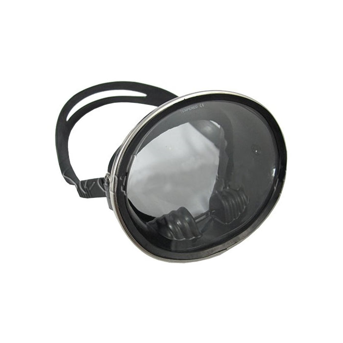 Scuba Choice Spearfishing Free Dive Stainless Steel Oval Shape Classic Rubber Mask
