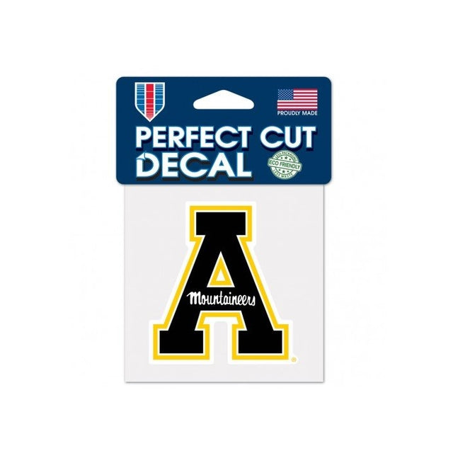 NCAA Appalachian State University Perfect Cut Color Decal, 4" x 4"