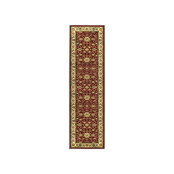 Safavieh Lyndhurst Collection LNH212F Red and Ivory Runner Area Rug, 2 feet 3 inches by 10 feet (2'3" x 10')