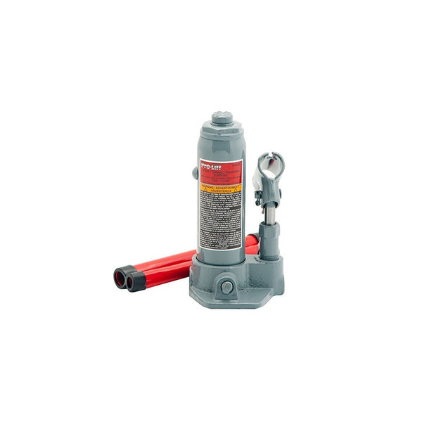 Pro-Lift B-002D Grey Hydraulic Bottle Jack - 2 Ton Capacity