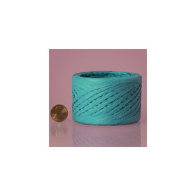 Turquoise Paper Raffia, 1/4" X 100yd