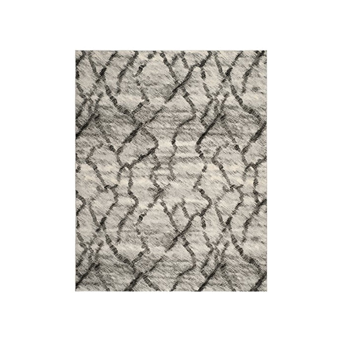 Safavieh Retro Collection RET2144-7990 Light Grey and Black Area Rug, 8 feet by 10 feet (8' x 10')