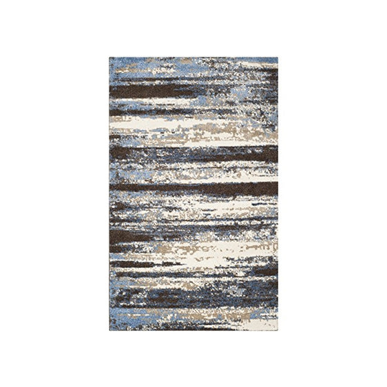 Safavieh Retro Collection RET2138-1165 Cream and Blue Area Rug, 4 feet by 6 feet (4' x 6')