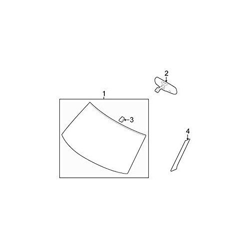 Genuine Ford BA8Z-7403137-A Windshield Molding