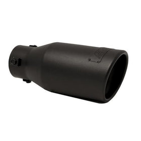 DC Sports EX-1012B Universal Black Stainless Steel Bolt-On Exhaust Tip
