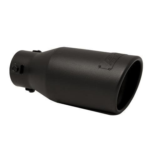 DC Sports EX-1012B Universal Black Stainless Steel Bolt-On Exhaust Tip