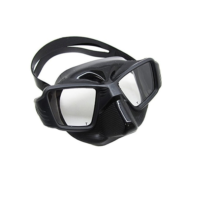Scuba Choice Black Spearfishing Free Dive Ultra Low Volume Comfort Fit Silicone Dive Mask