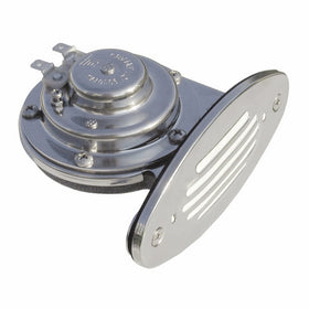 Ongaro Mini Single Drop-In Horn w/SS Grill - 12V Low Pitch
