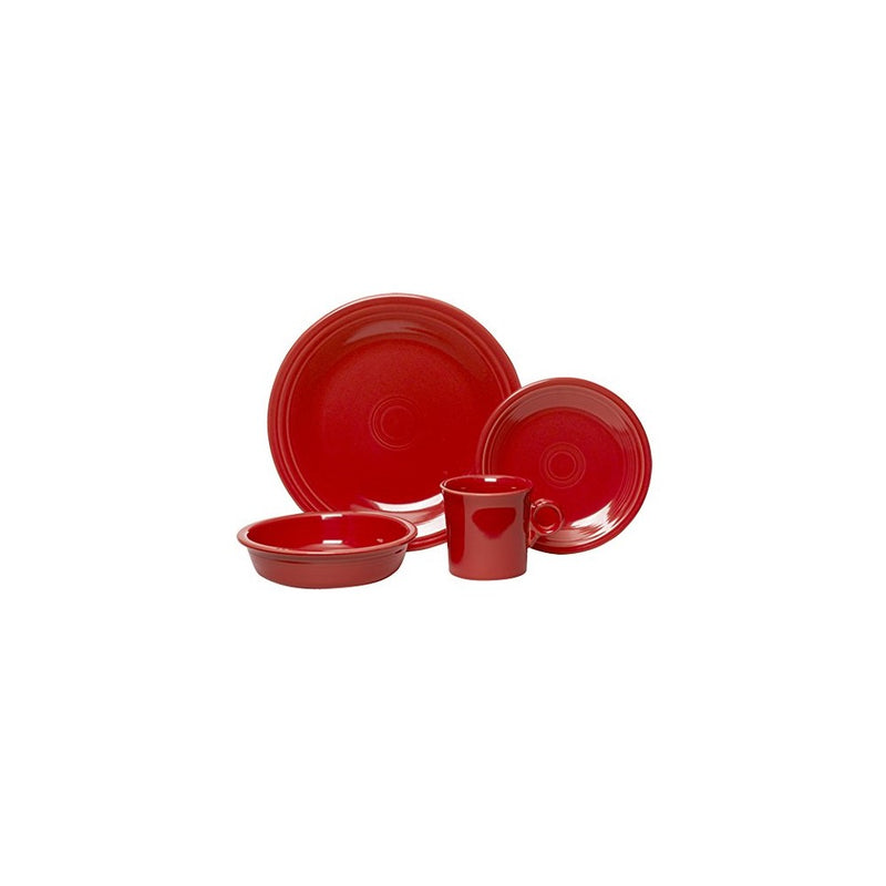 Fiesta 4-Piece Place Setting, Scarlet