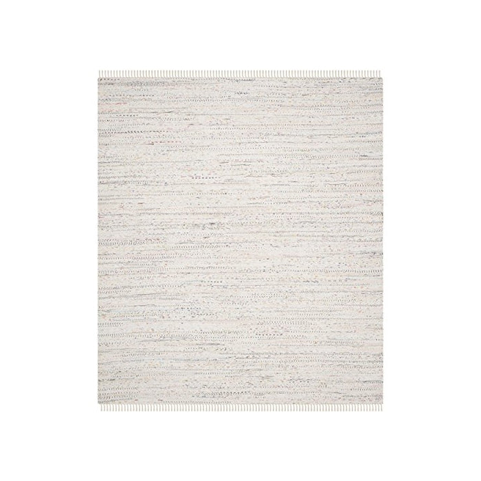 Safavieh Rag Rug Collection RAR121G Handmade White and Multicolored Cotton Area Rug, 8 feet by 10 feet (8' x 10')
