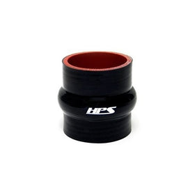 HPS HTSHC-175-L6-BLK Silicone High Temperature 4-ply Reinforced Straight Hump Coupler Hose, 80 PSI Maximum Pressure, 6" Length, 1.75" ID, Black