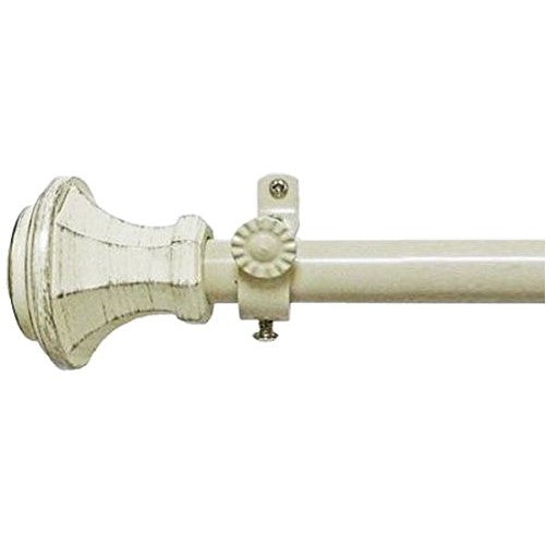 Achim Home Furnishings Buono II Rod with Carson Finial, 28-Inch Extends to 48-Inch