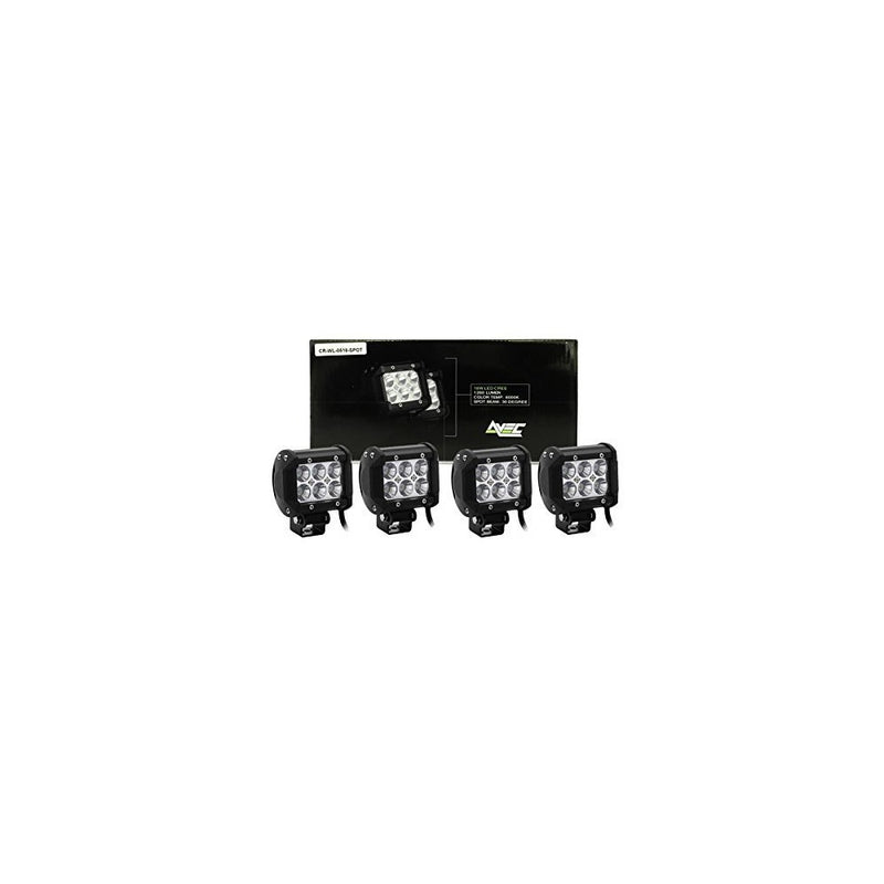 4x Avec brand 18w Cree Spot light led work light bars pods bottom mount