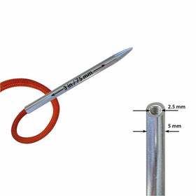 SafetyCare Stainless Steel ParaCord & Leather Stitching Fid Needles, 3 in / 3 mm; 1 pack