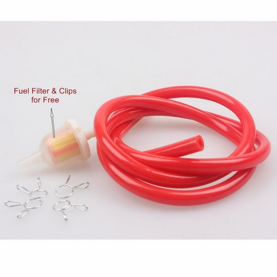 Wingsmoto Fuel Tube Hose 5mm Inner Dia Colorful Motorcycle Performance Red