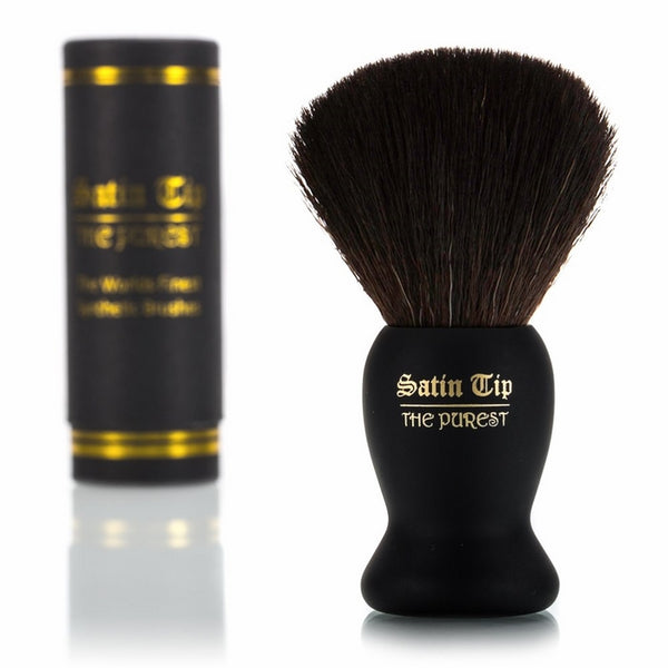 Satin Tip Shave Brush the Purest Luxury Synthetic, Black