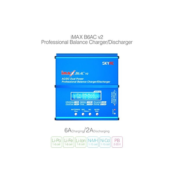 Genuine SKYRC iMAX B6AC V2 AC/DC Dual Power Professional LiPo Battery Balance Charger/Discharger