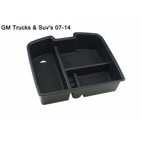 Salusy Center Console Armrest Storage Box Insert Organizer Tray For GMC Trucks & Suv's 07-14