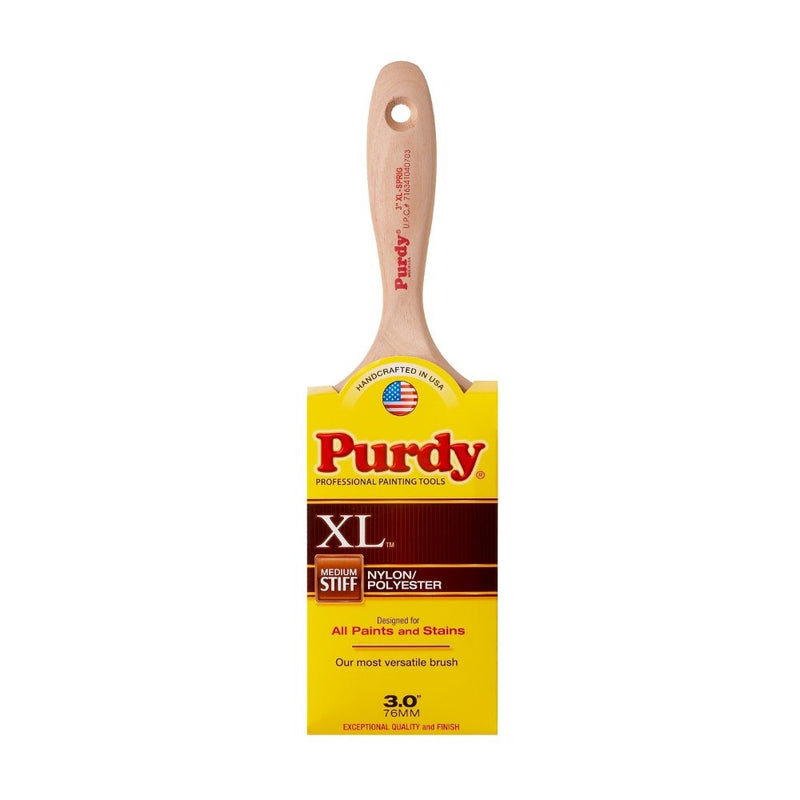 Purdy 144380330 XL Series Sprig Flat Trim Paint Brush, 3 inch