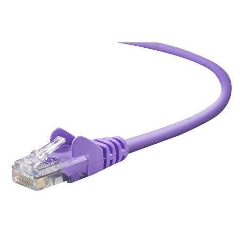 Belkin - Patch Cable - RJ-45 (m) - RJ-45 (m) - 20 ft ( Cat 5E ) - Purple