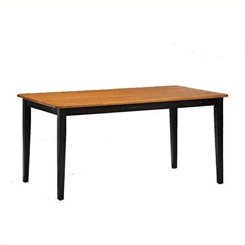 Boraam 70536 Shaker Table, Black/Oak