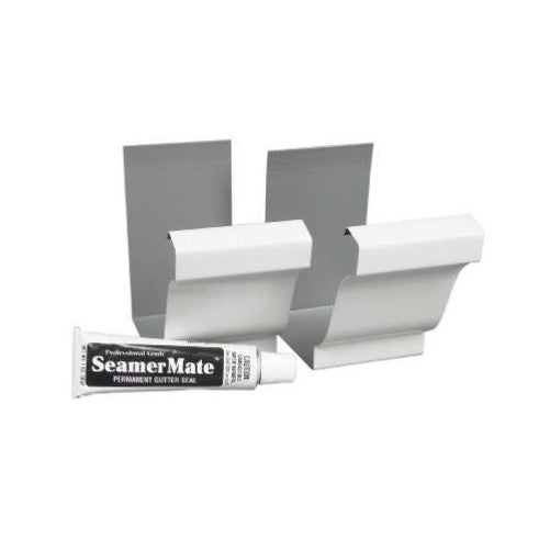 AMERIMAX HOME PRODUCTS 27008 Aluminum Seamer, White, 2-Pack