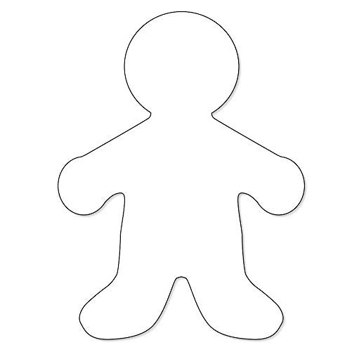 Hygloss Products Kid Shape Cuts Outs – 16 Inch White Paper People Cuts Outs for Classroom, 25 Pack