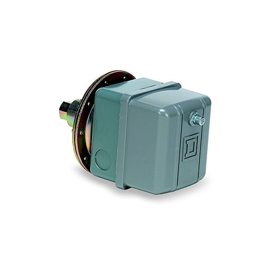 Square D 9016GVG1J11 Commercial Electromechanical Vacuum Switch, NEMA 1, DPDT, 5-25 in. of Hg Cut-Out Range, 17-22 in. of Hg Settings