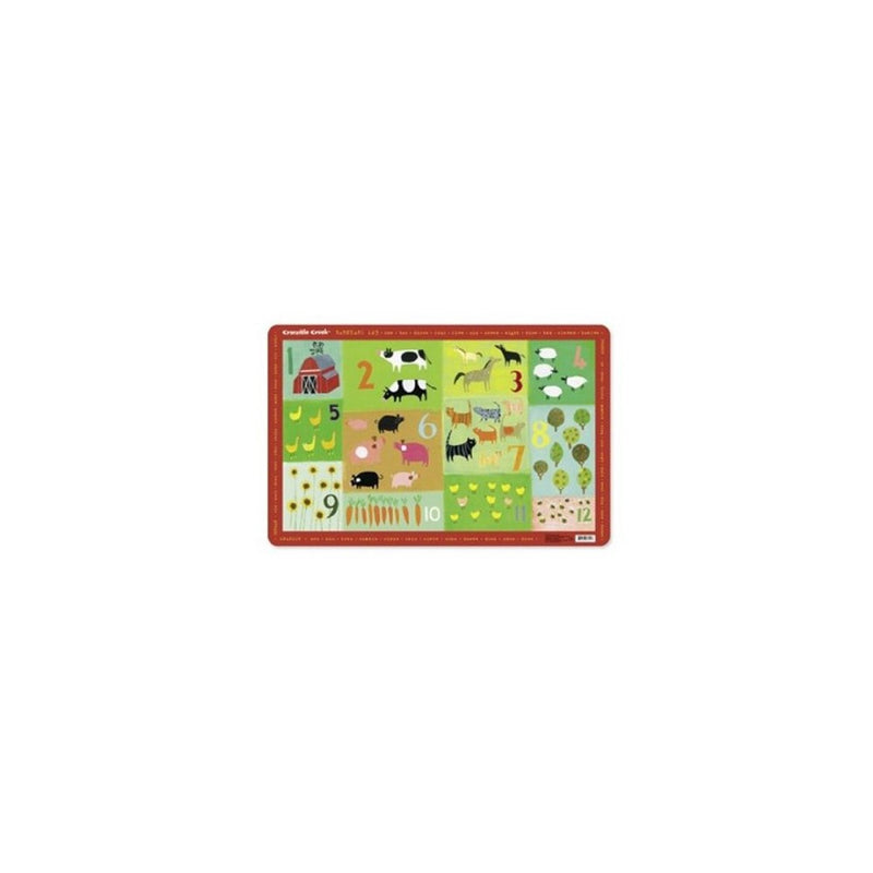 Crocodile Creek Placemat - Barnyard 123