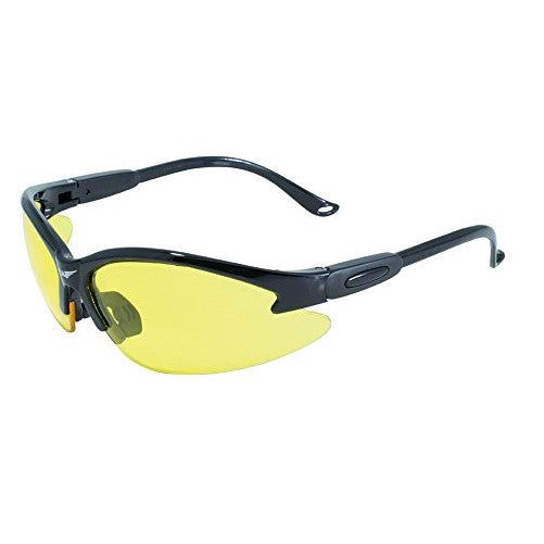 Global Vision Eyewear Cougar Safety Glasses, Yellow Tint Lens