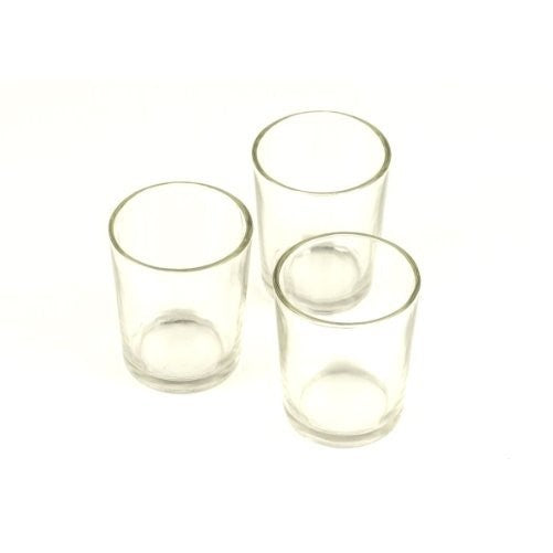 Clear Glass Votive Holders, 2.5", Pack of 12