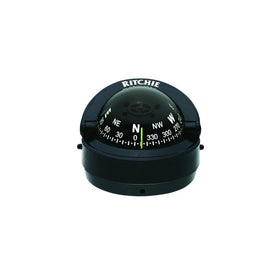 S-53 Ritchie Navigation Explorer Compass 2 3/4-Inch Dial with Surface Mount (Black)