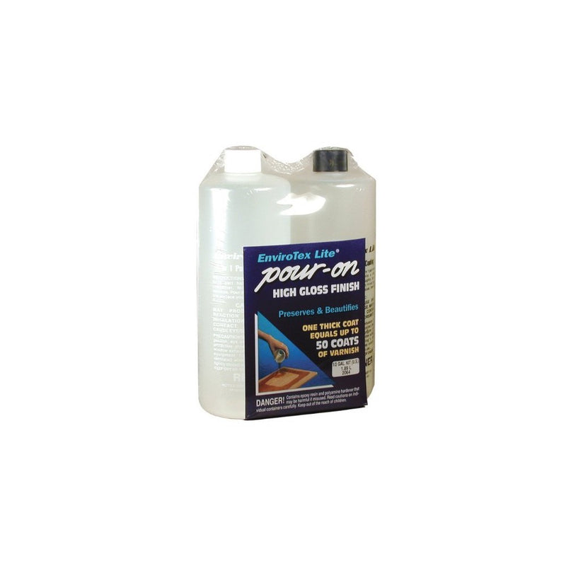 Environmental Tech Envirotex Pour-on High Gloss Finish 1/2 Gallon Kit