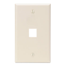 Leviton 41080-1TP 1-Port QuickPort Wall Plate, Light Almond