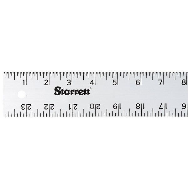 Starrett ASE-24 Anodized Aluminum Straight Edge Rule, 24" Length, 2" Width