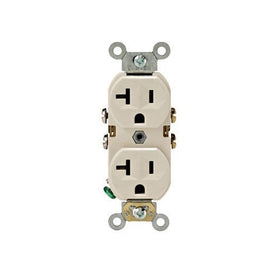 Leviton S06-0BR20-0TS Light Almond 20 Amp Duplex Receptacle